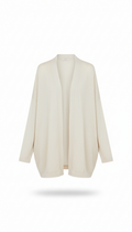 Ivory Linen Relaxed Cardigan